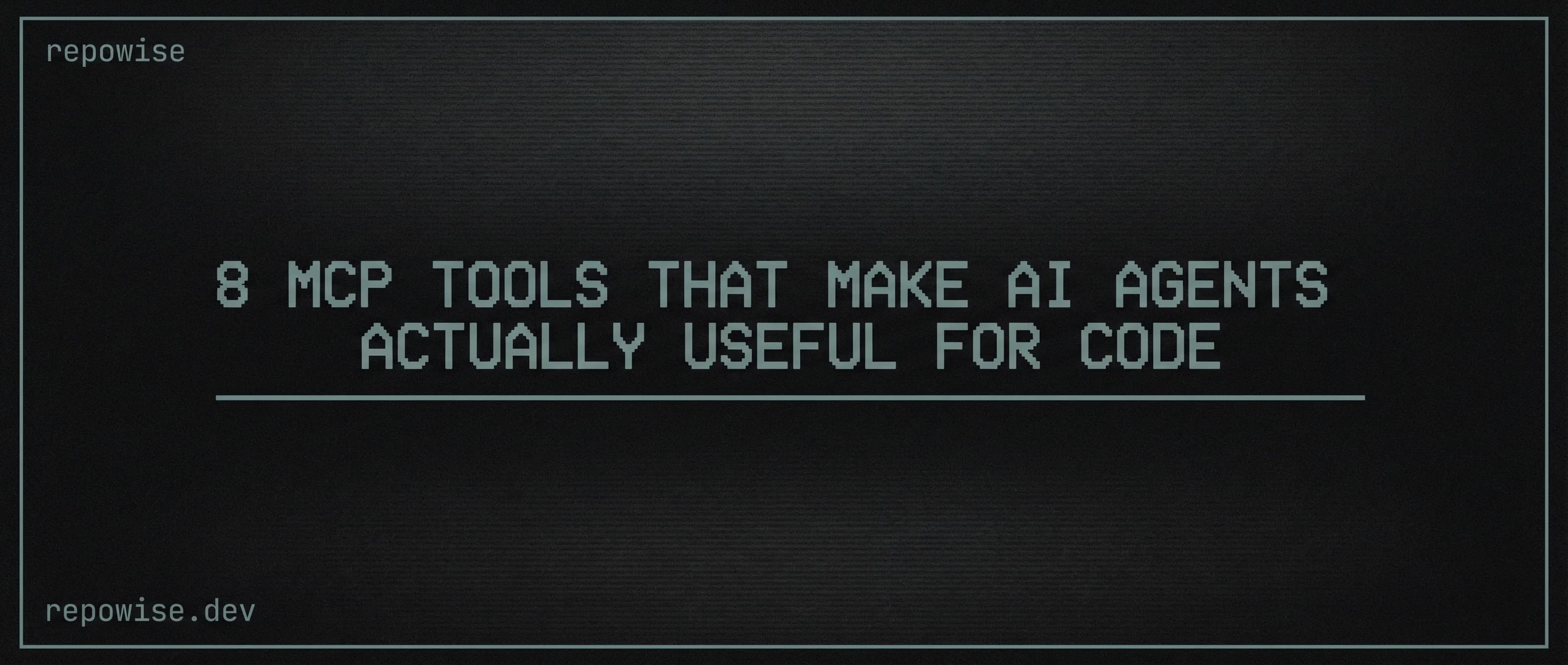 9 MCP Tools That Make AI Agents Actually Useful for Code