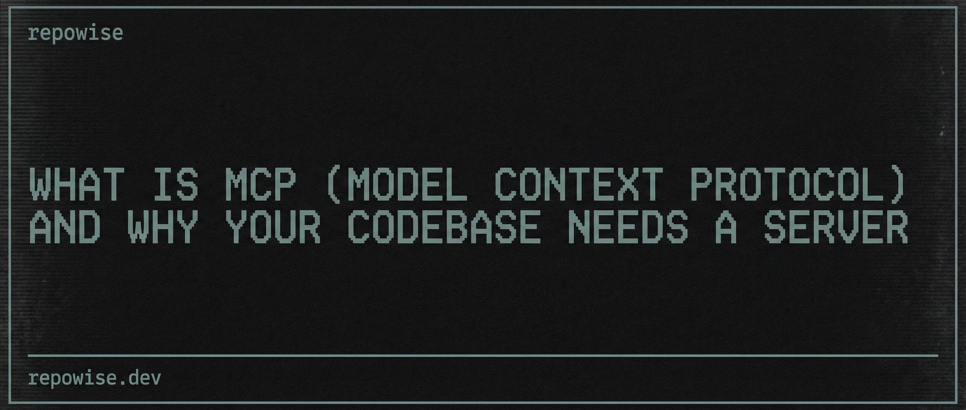 What Is MCP (Model Context Protocol) and Why Your Codebase Needs a Server