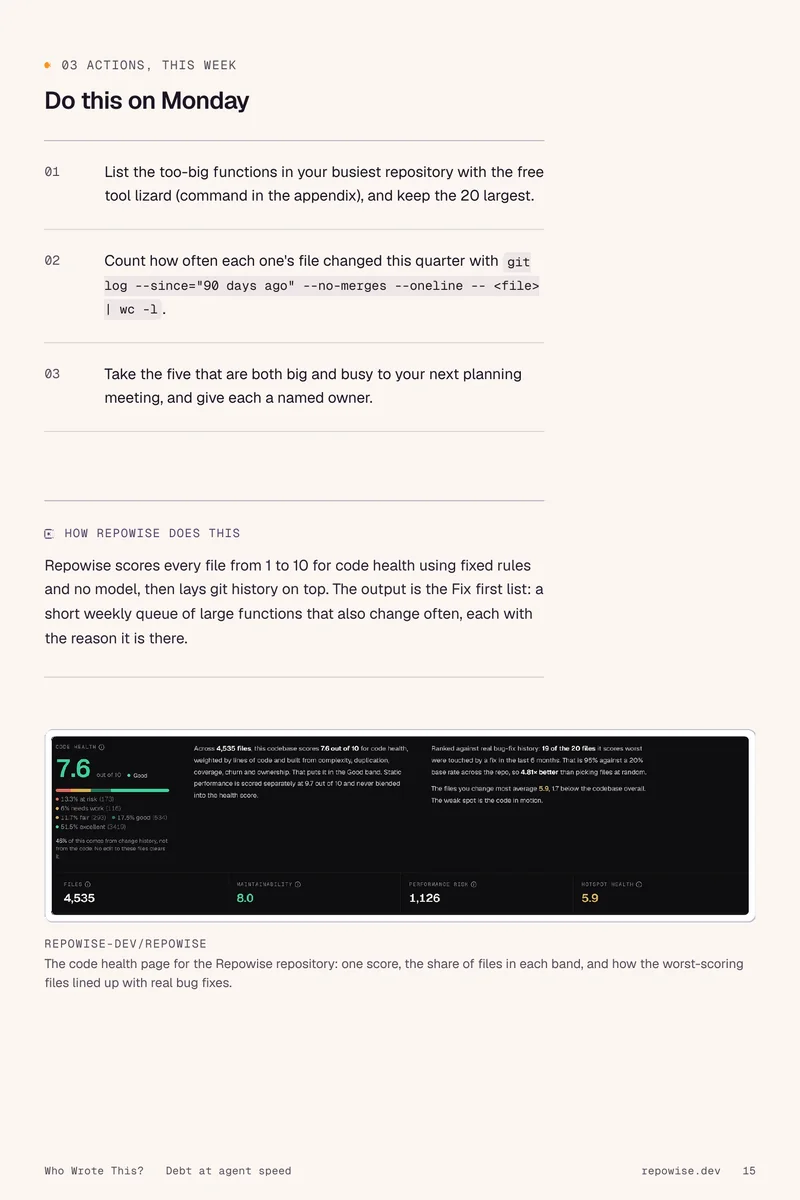 Do this on Monday: a page from the guide