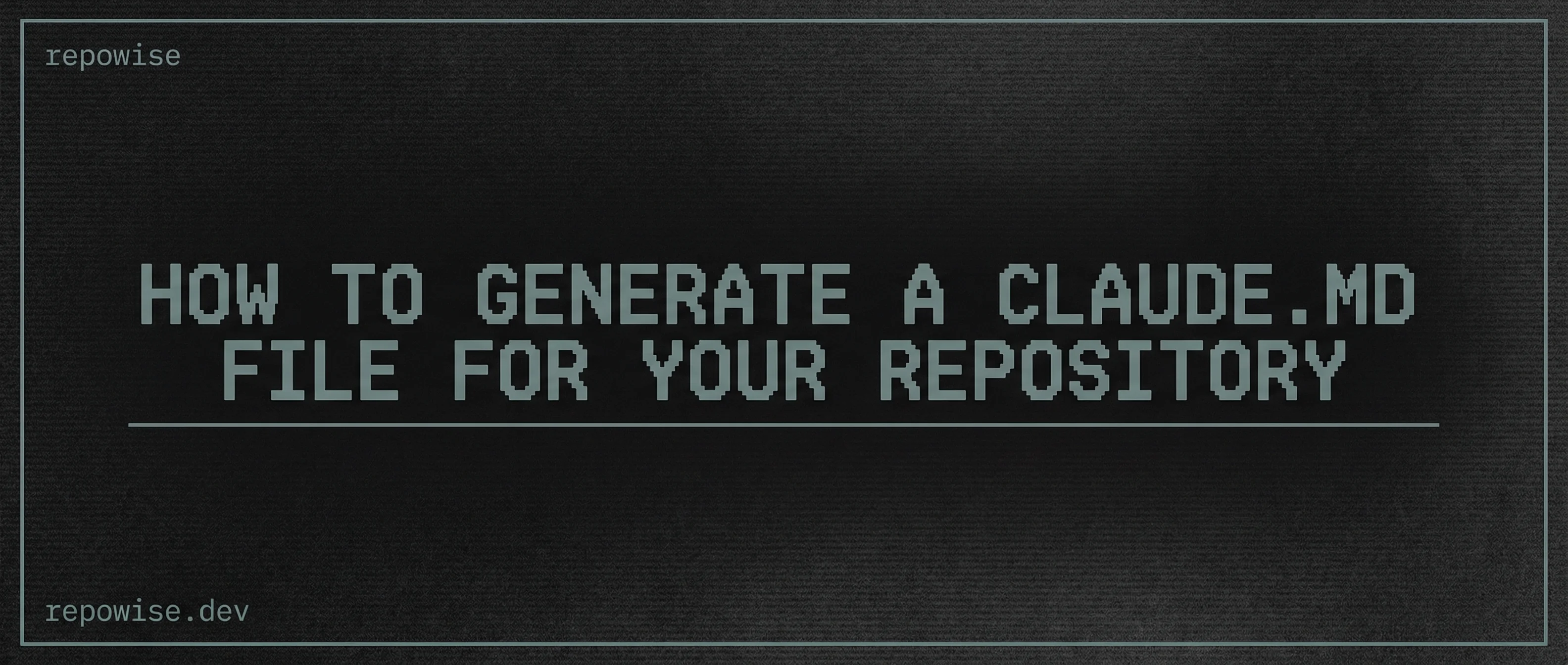 How to Generate a CLAUDE.md File for Your Repository